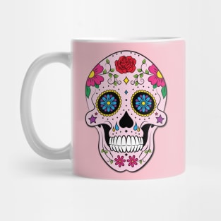 Pink Sugar Skull Design Mug